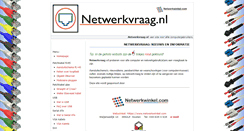 Desktop Screenshot of netwerkvraag.nl